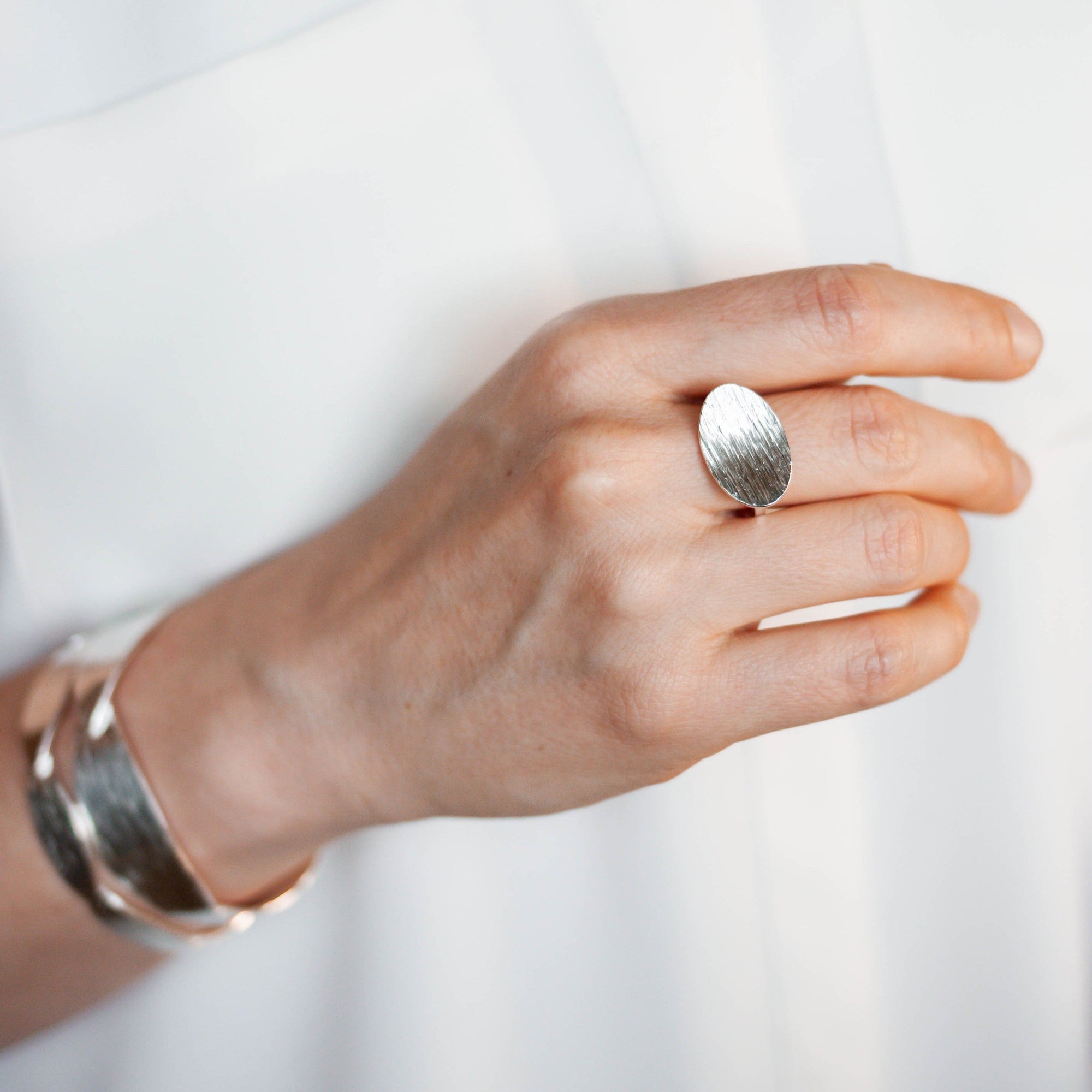 The Interstellar Ring: A celestial magnifying glass