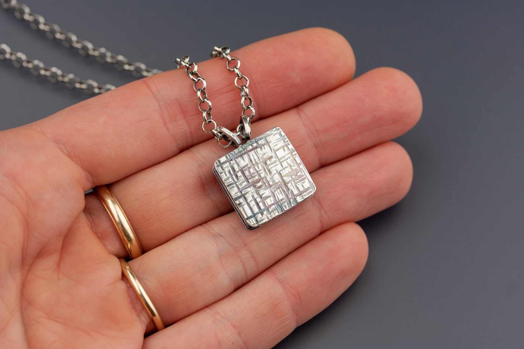 Lapis Box Pendant