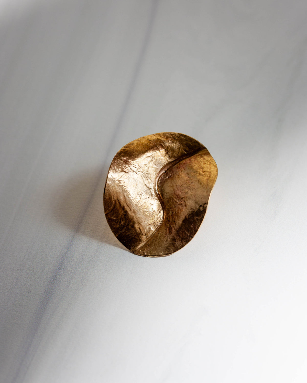 Meander Brass Brooch