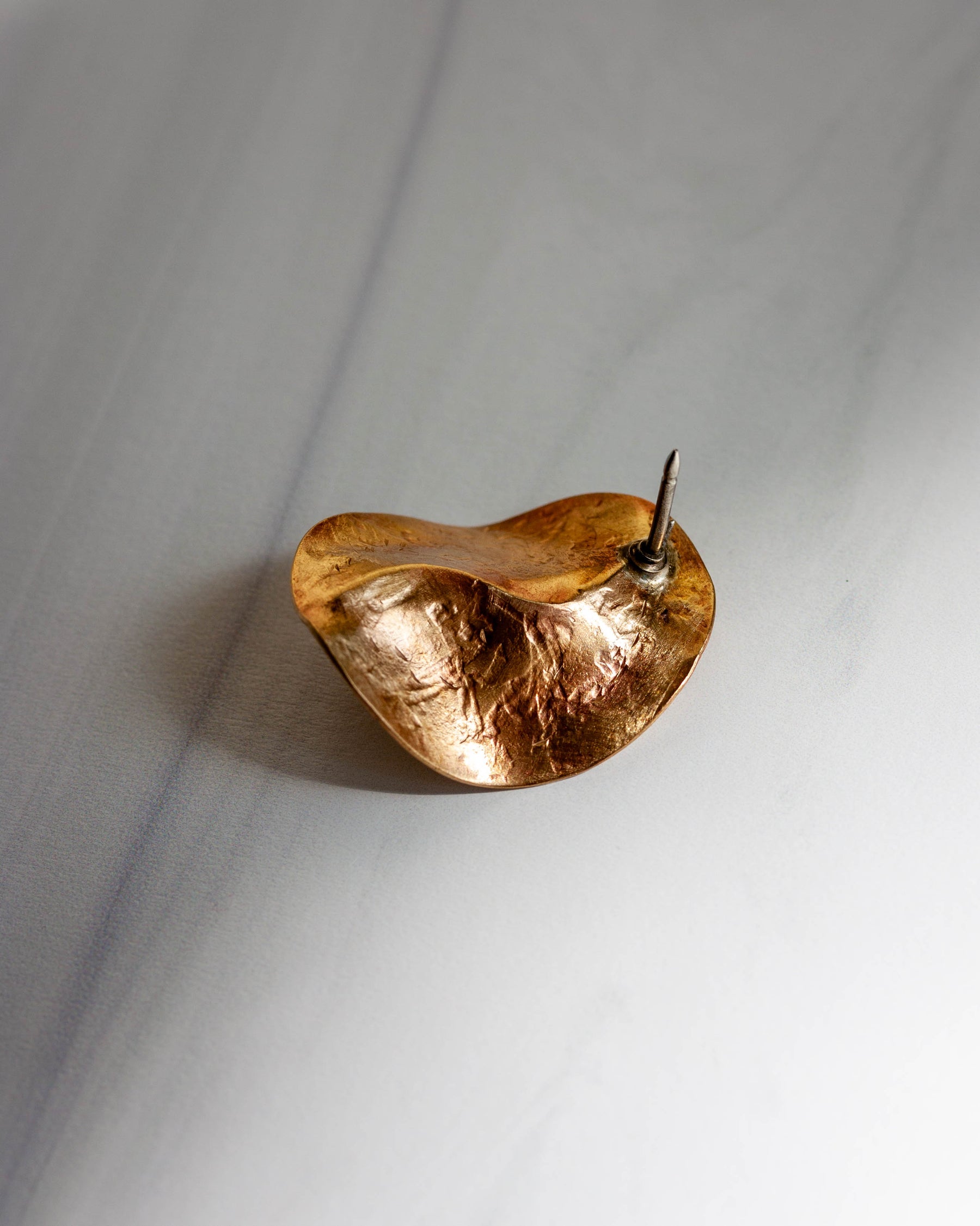 Meander Brass Brooch