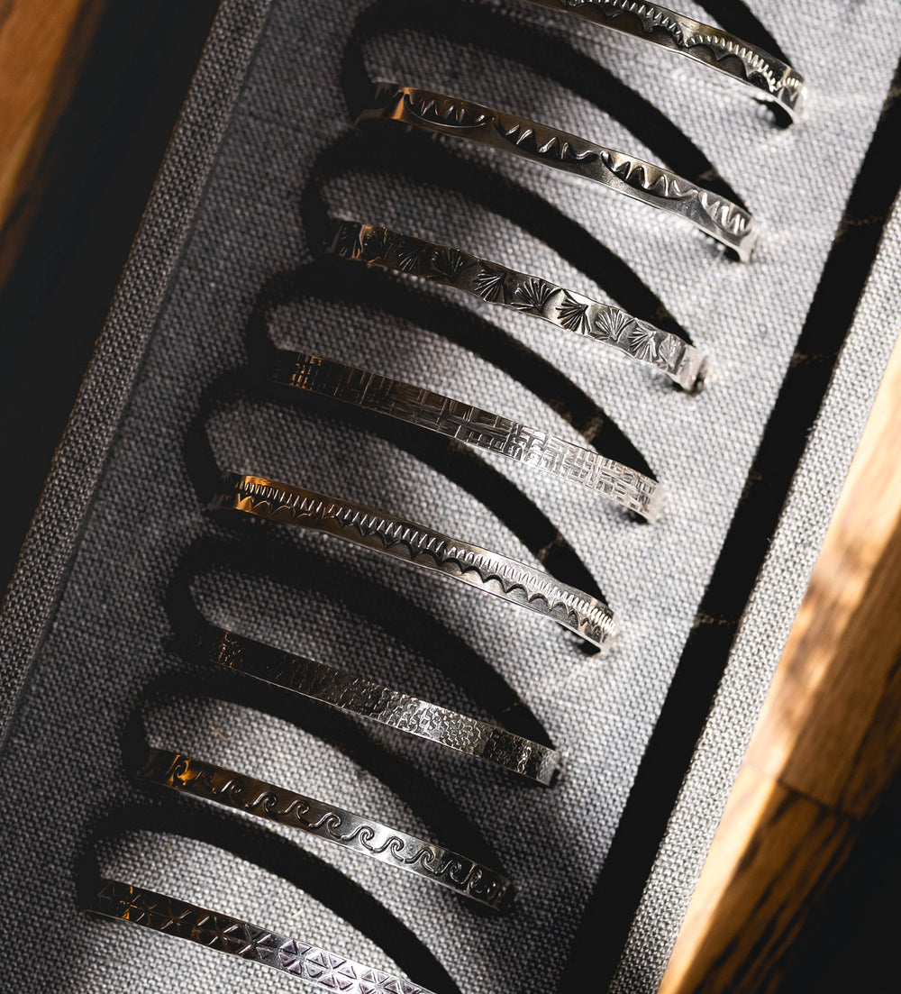Silver cuff bracelets