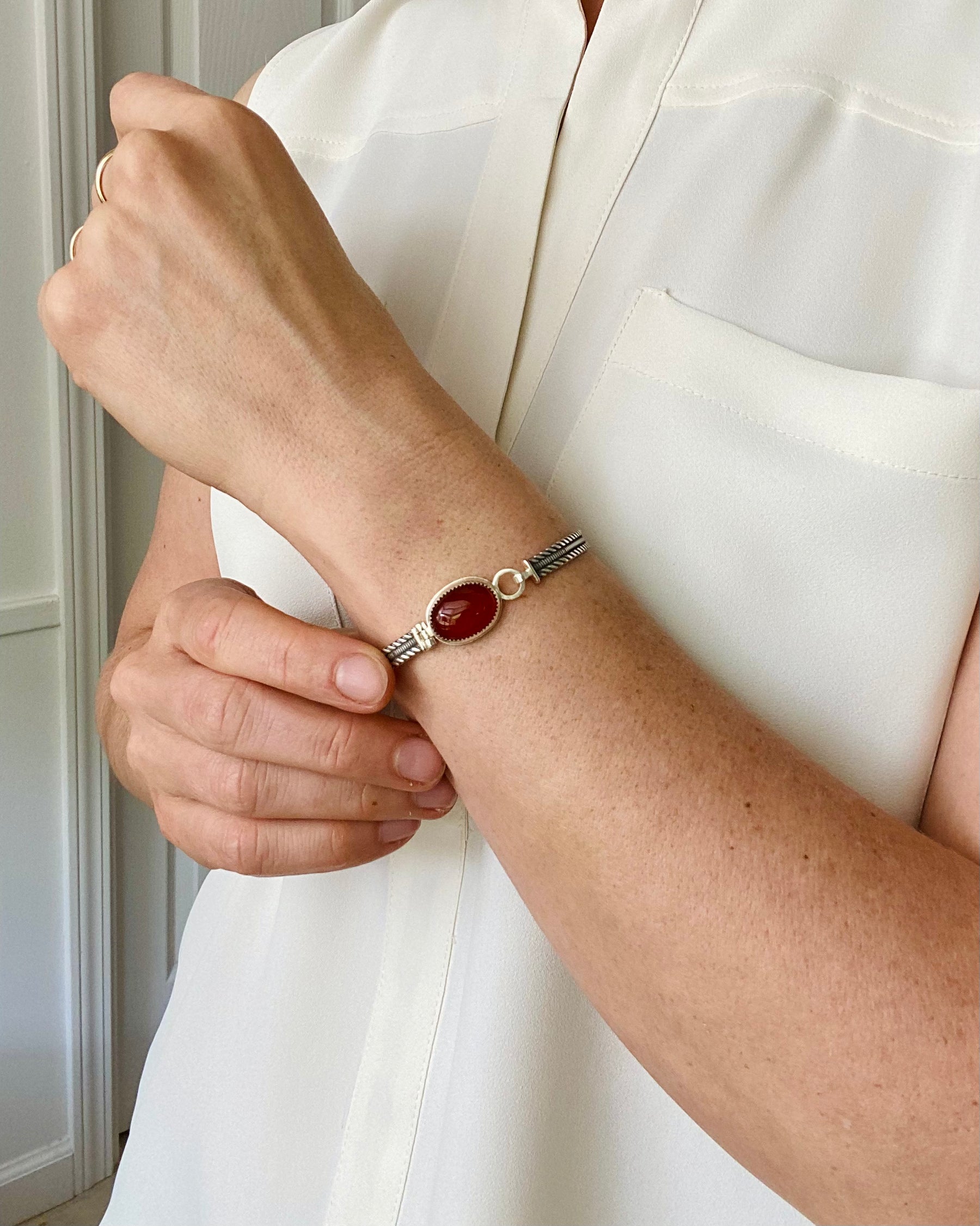 Orka | Carnelian Tension Bracelet