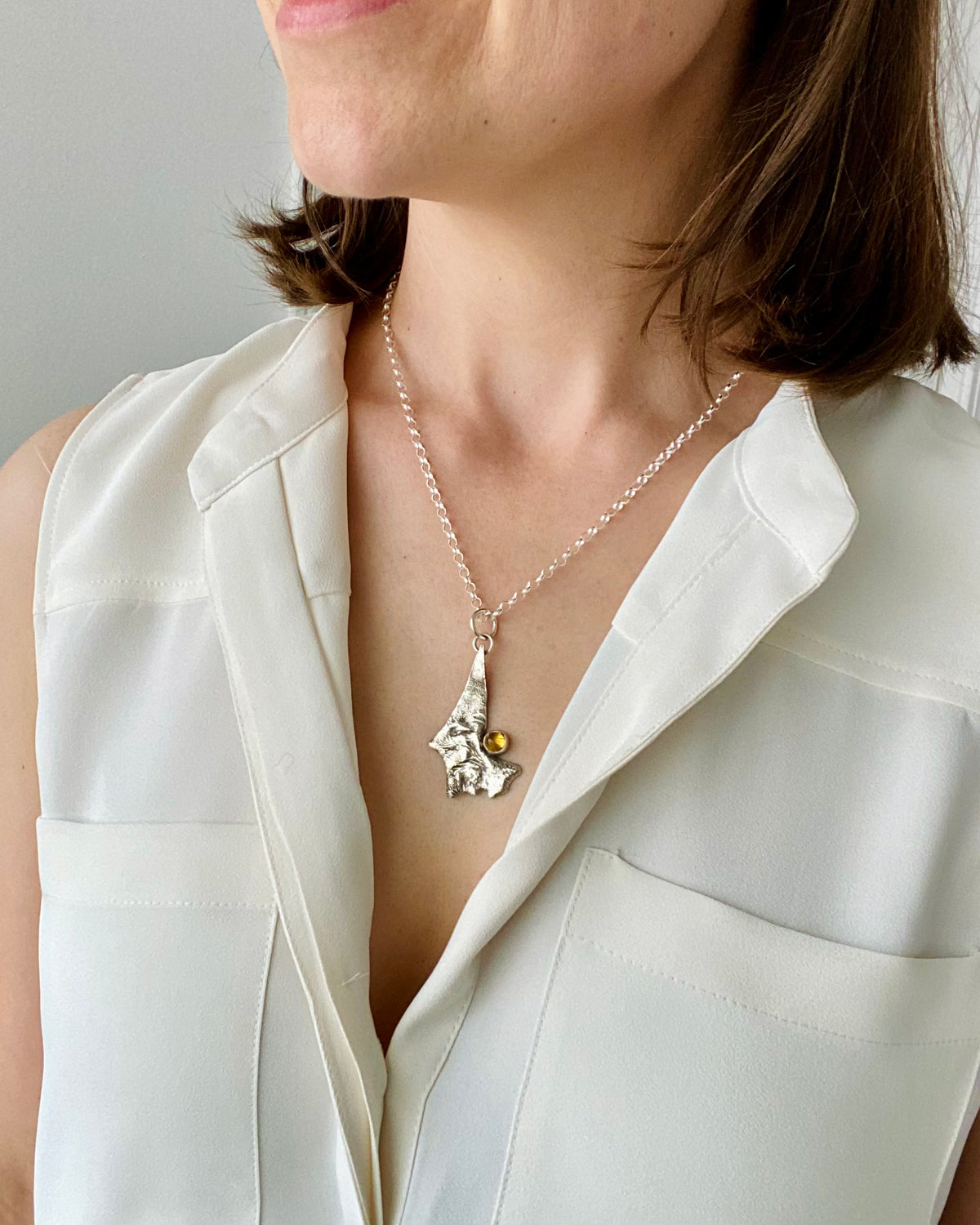 Rising | Citrine Pendant