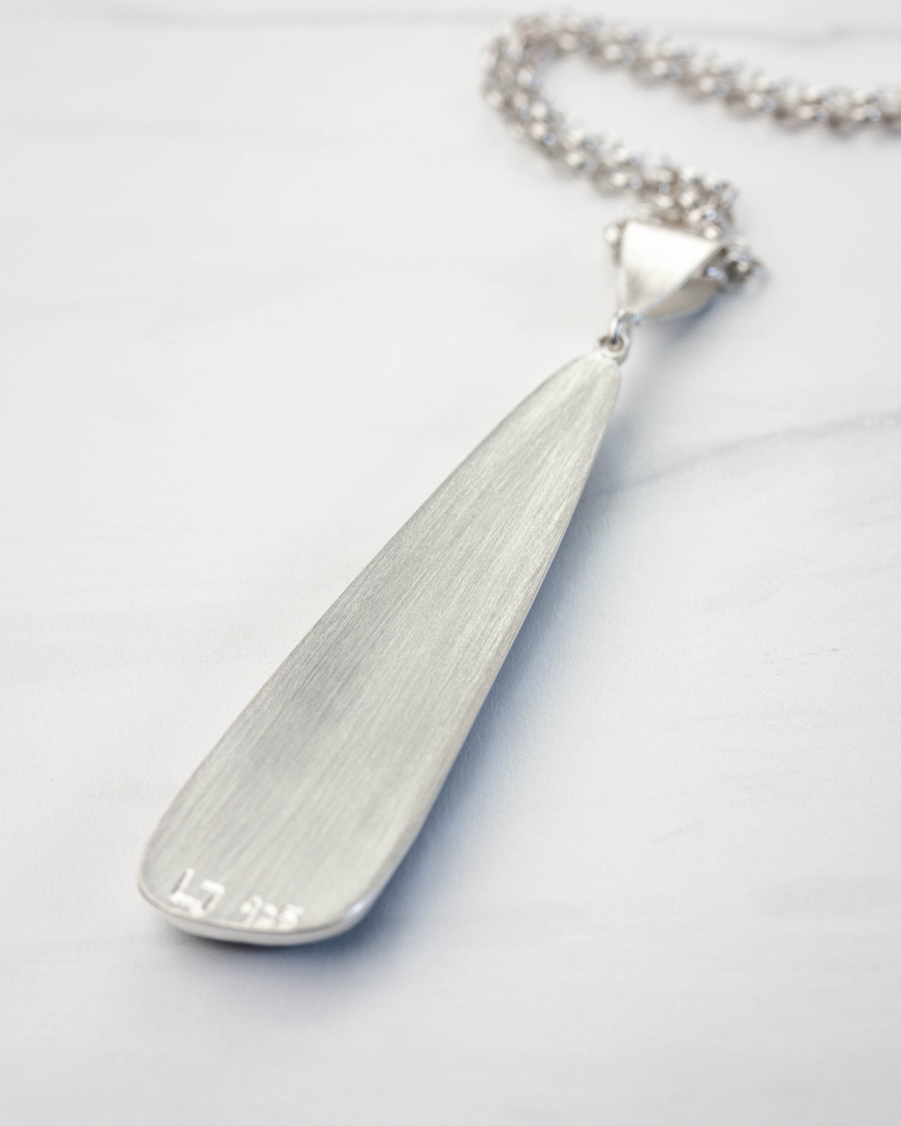Gray Botswana Agate Pendant