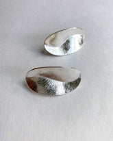 Meander Silver Earrings