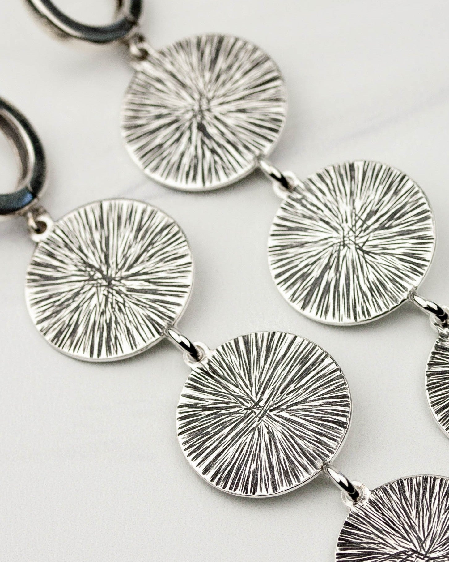 Triple Sunburst Earrings