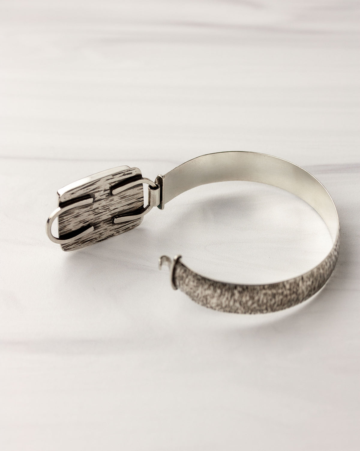 Edge of Reality | Picture Jasper Hinged Bracelet