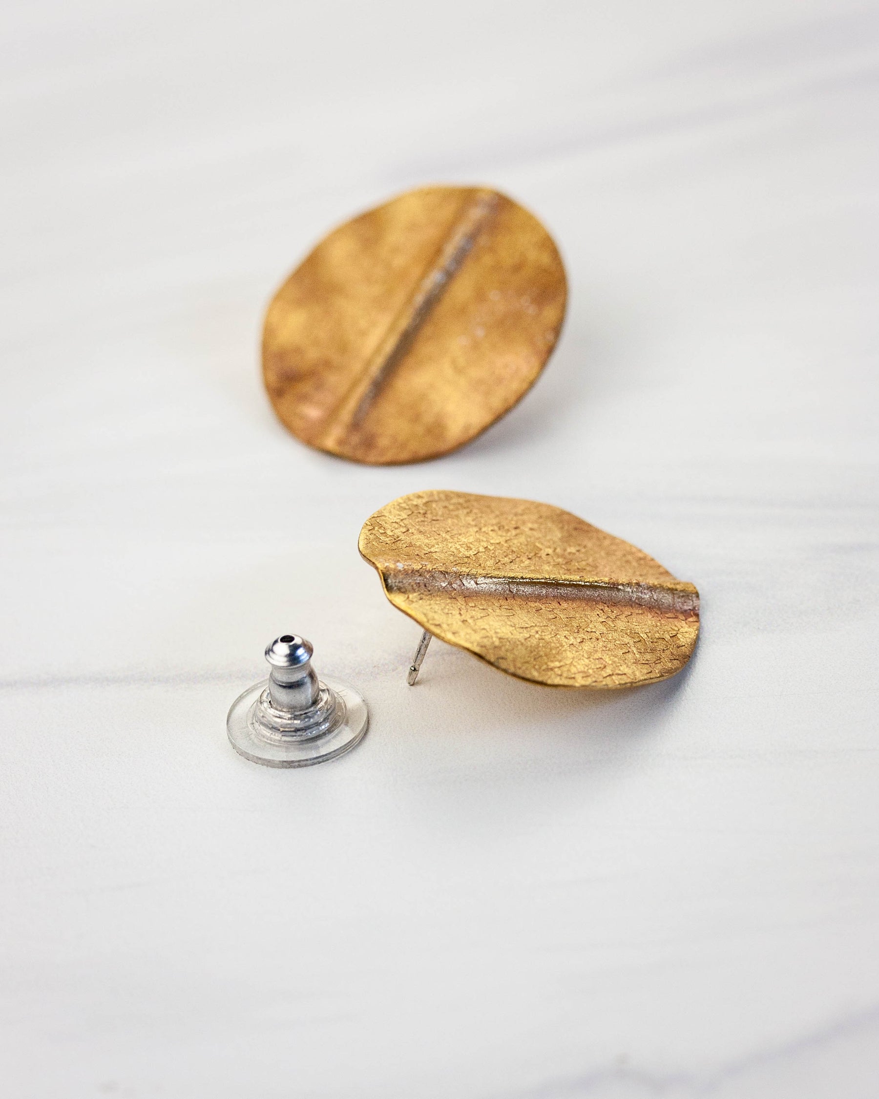 Radial Brass Earrings