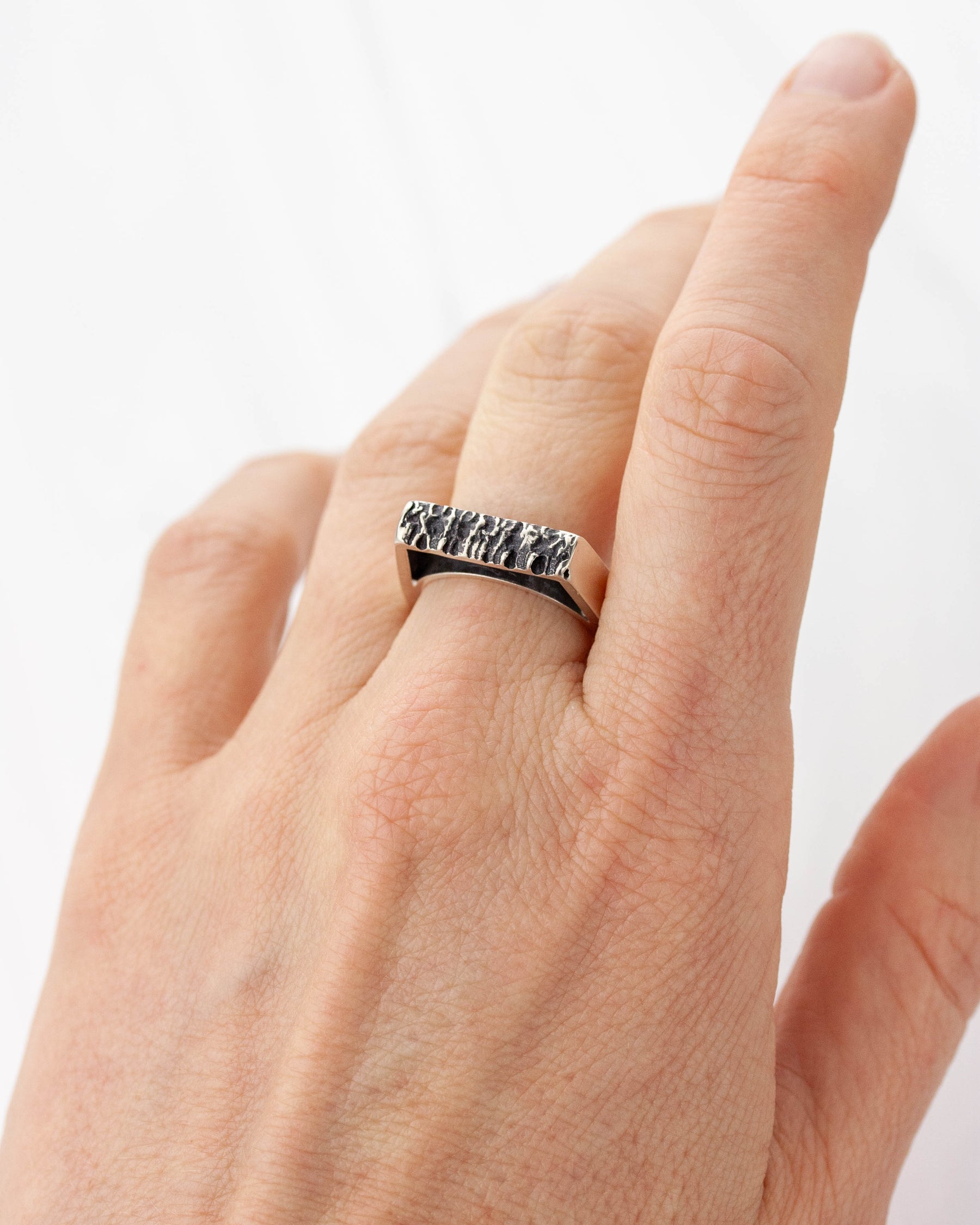 Wild Seas | Sterling silver Upright Rings