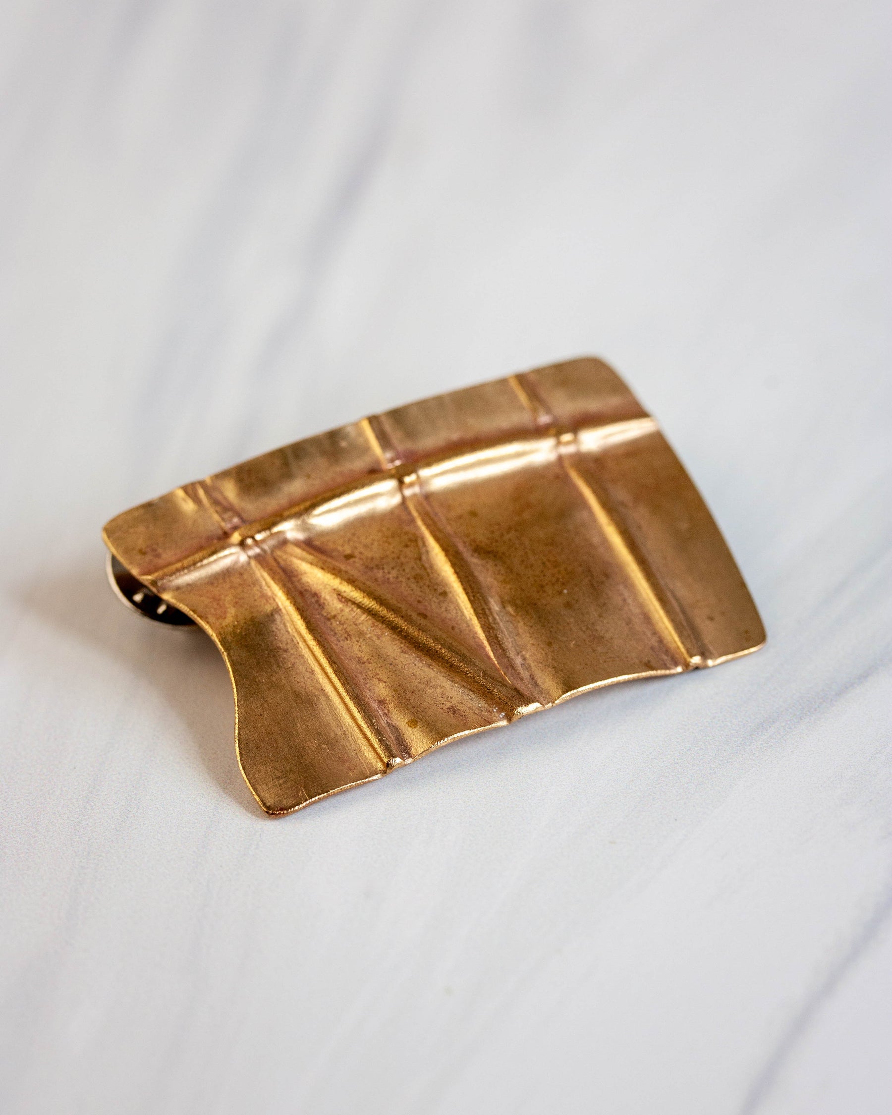 Verge Brass Brooch