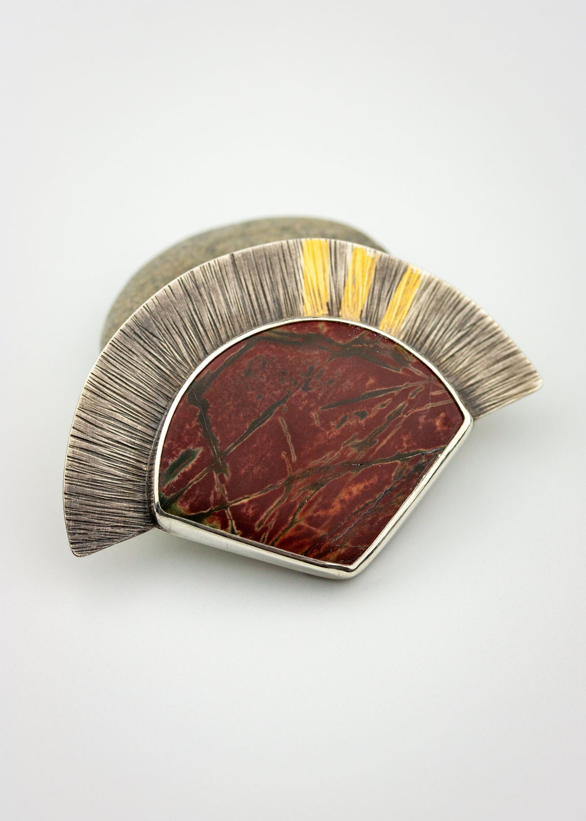 Jasper Sun Brooch