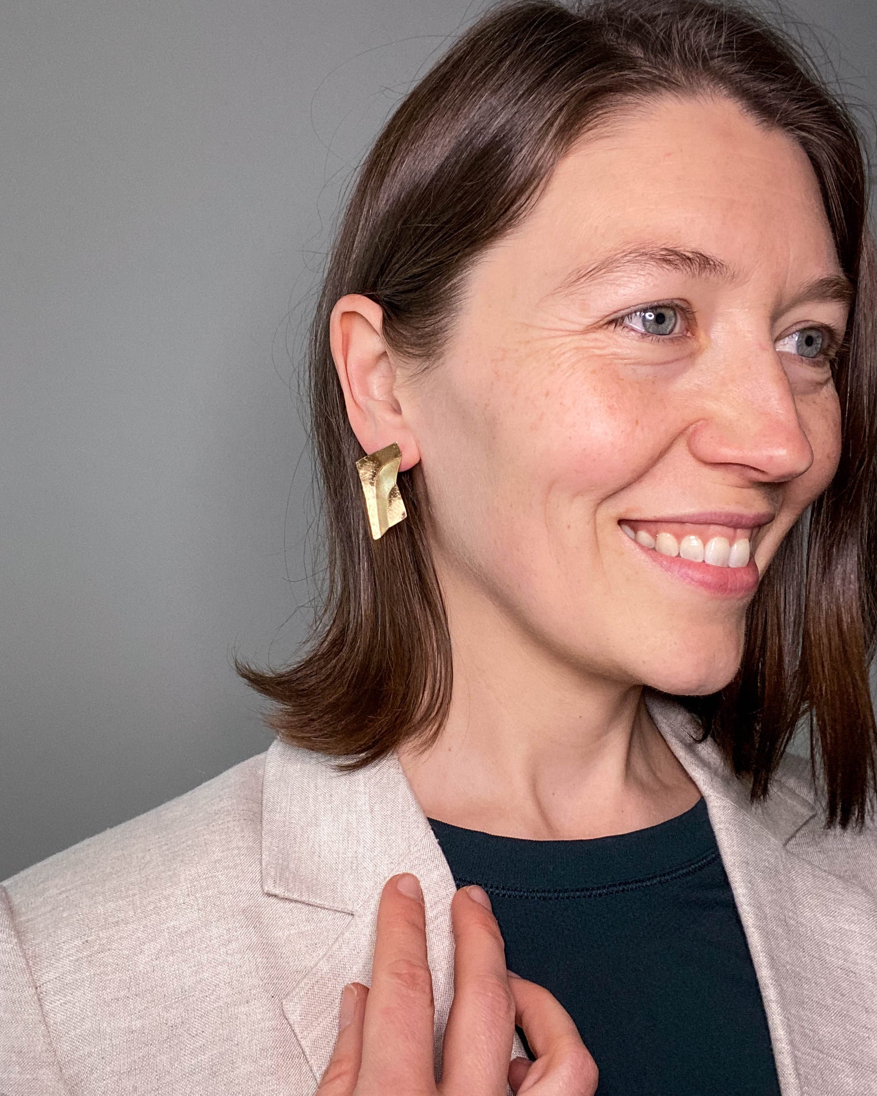 Echelon Brass Earrings