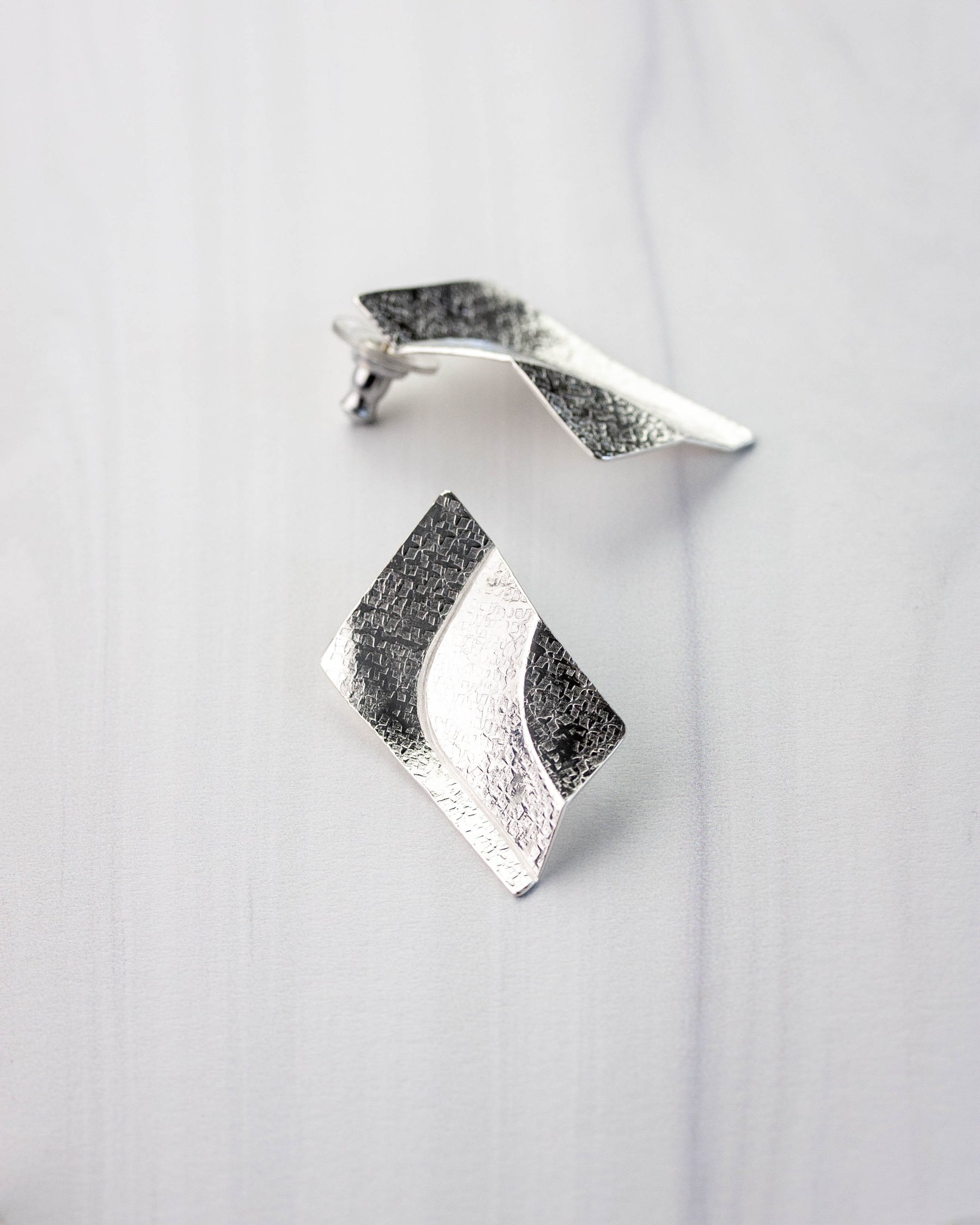 Echelon Silver Earrings