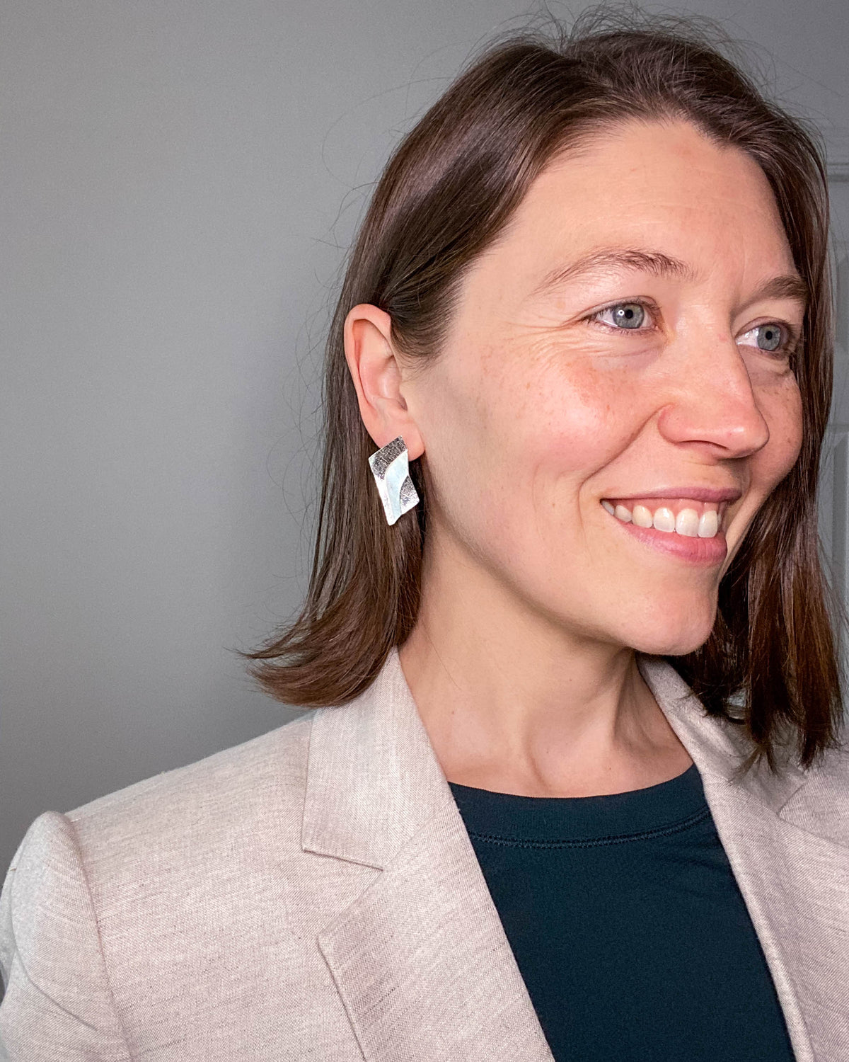 Echelon Silver Earrings
