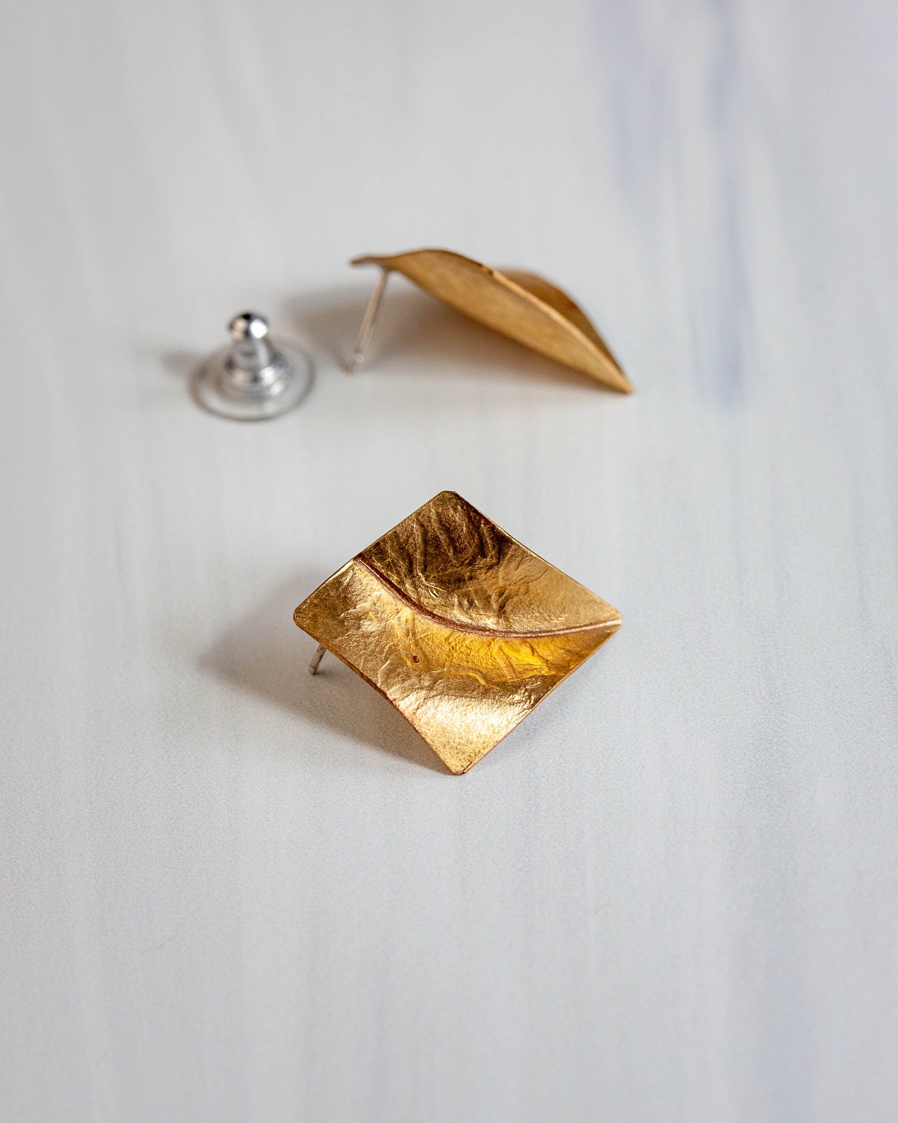 Transect Brass Earrings