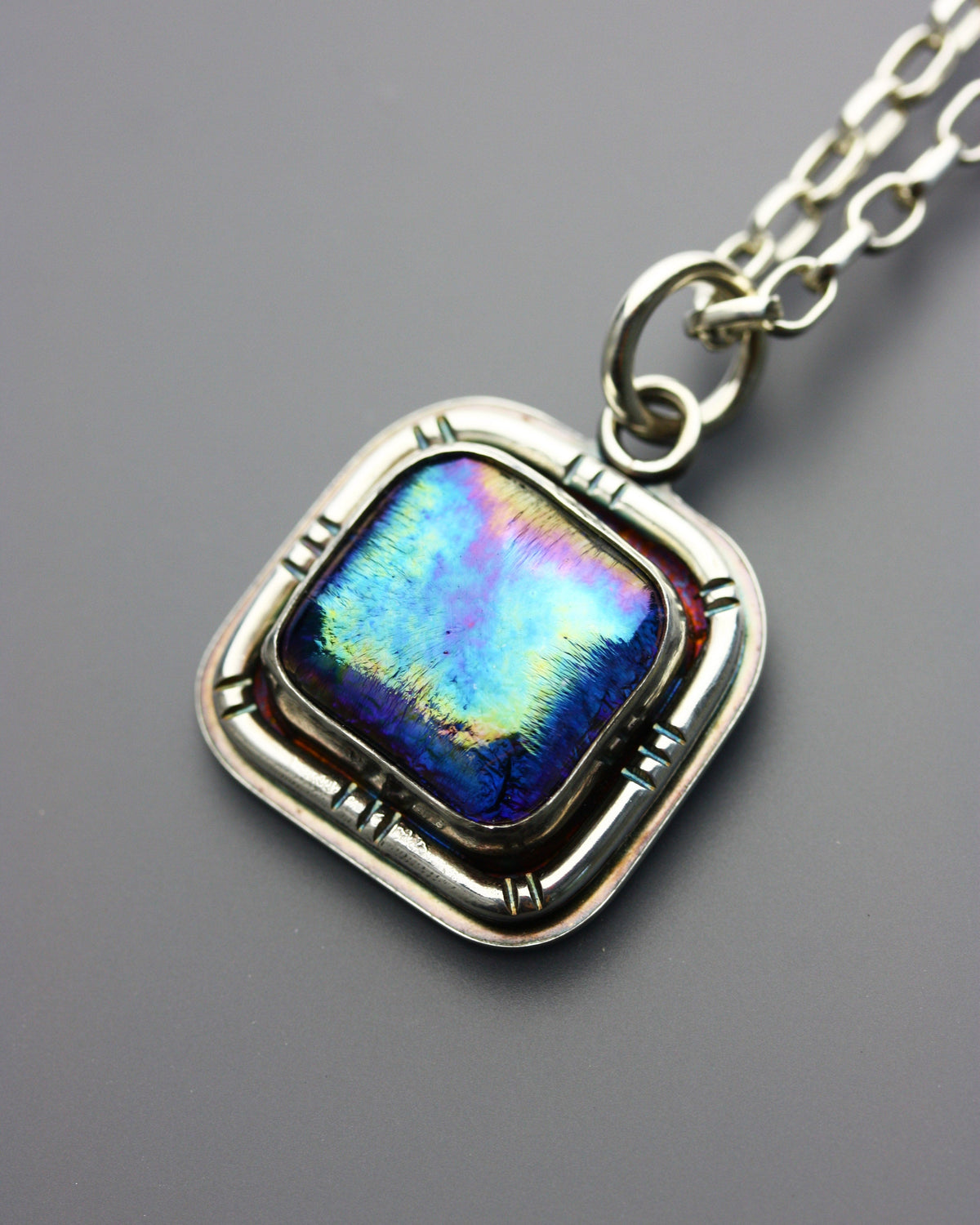 Galactic | Dichroic Glass Pendant