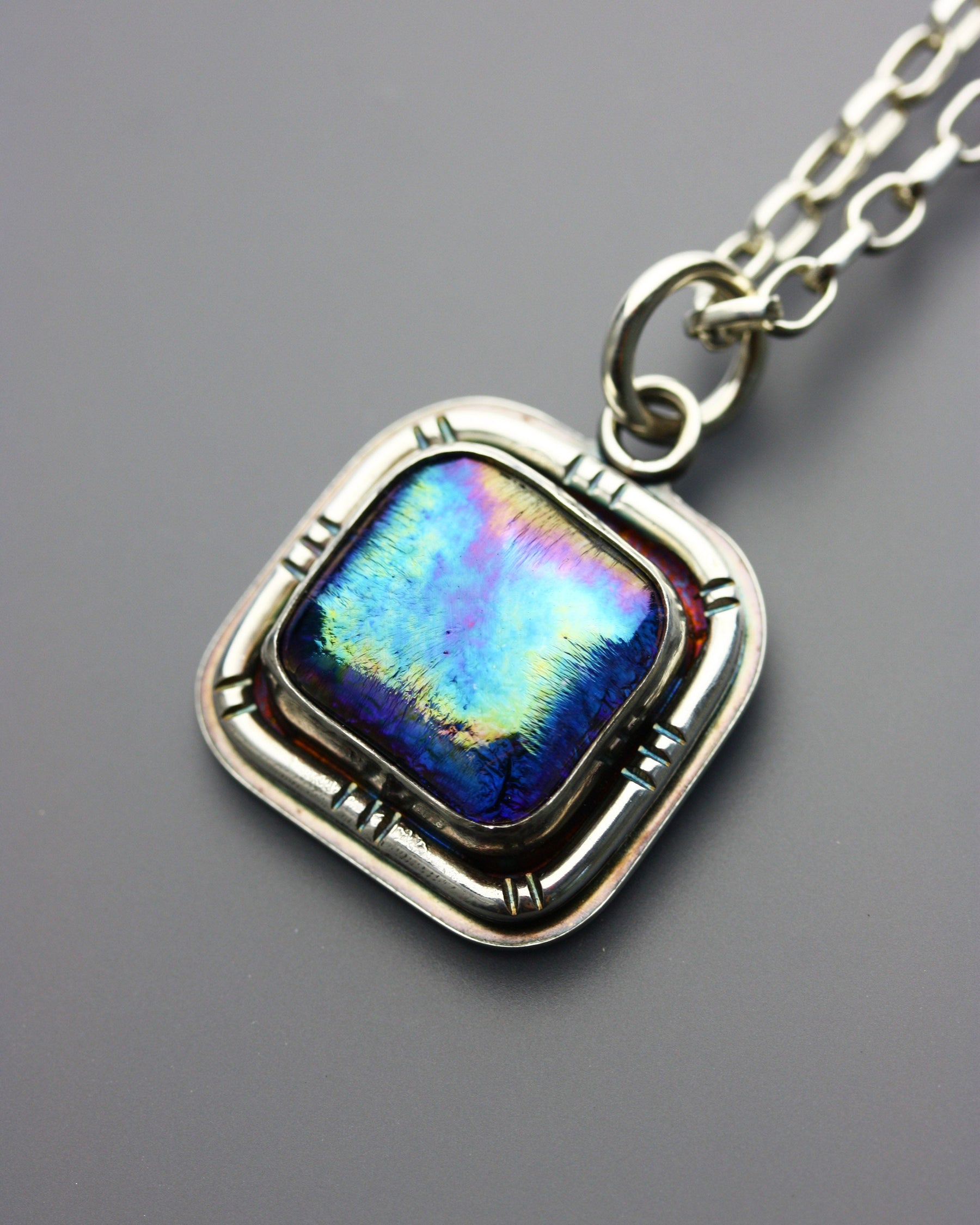 Galactic | Dichroic Glass Pendant