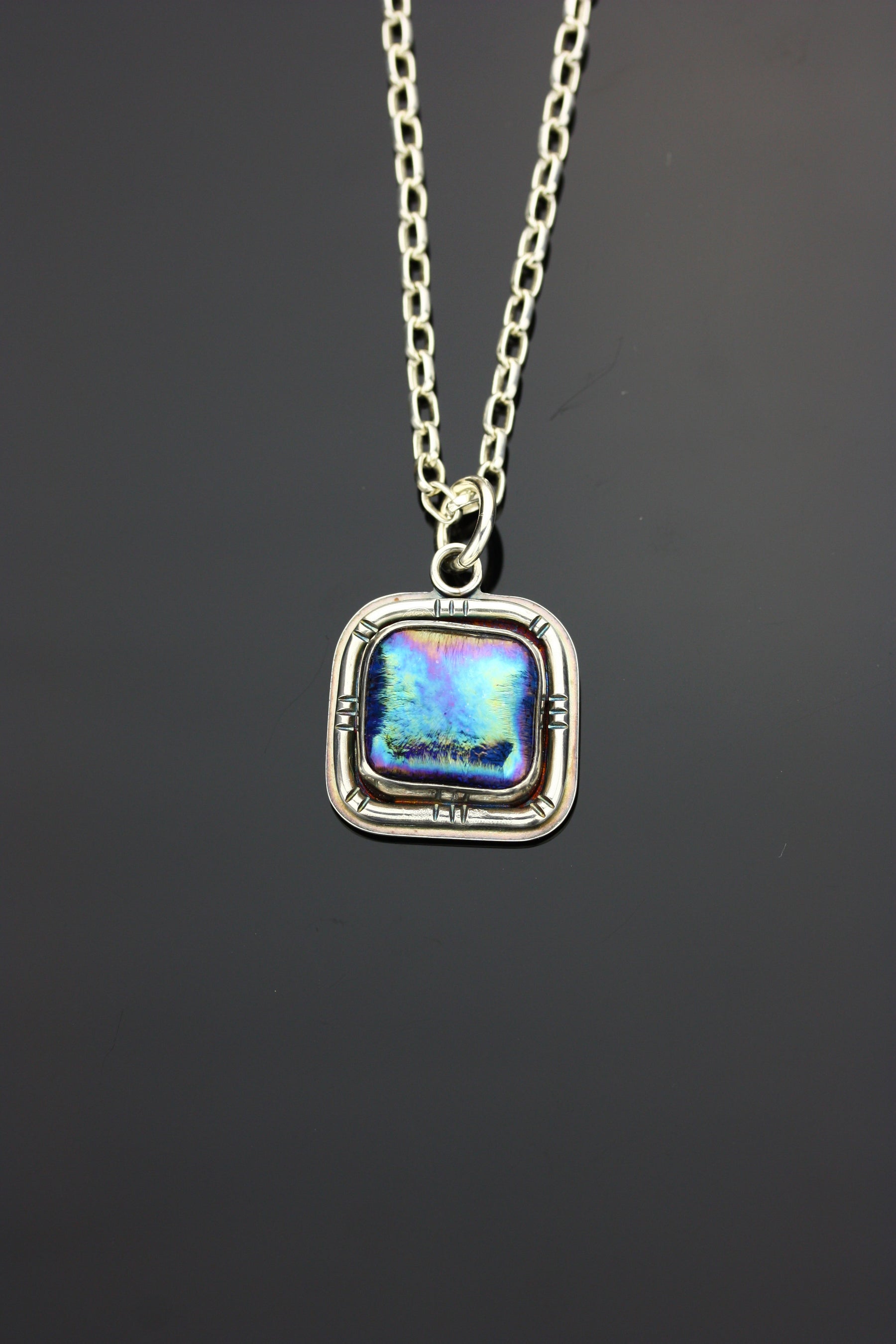 Galactic | Dichroic Glass Pendant