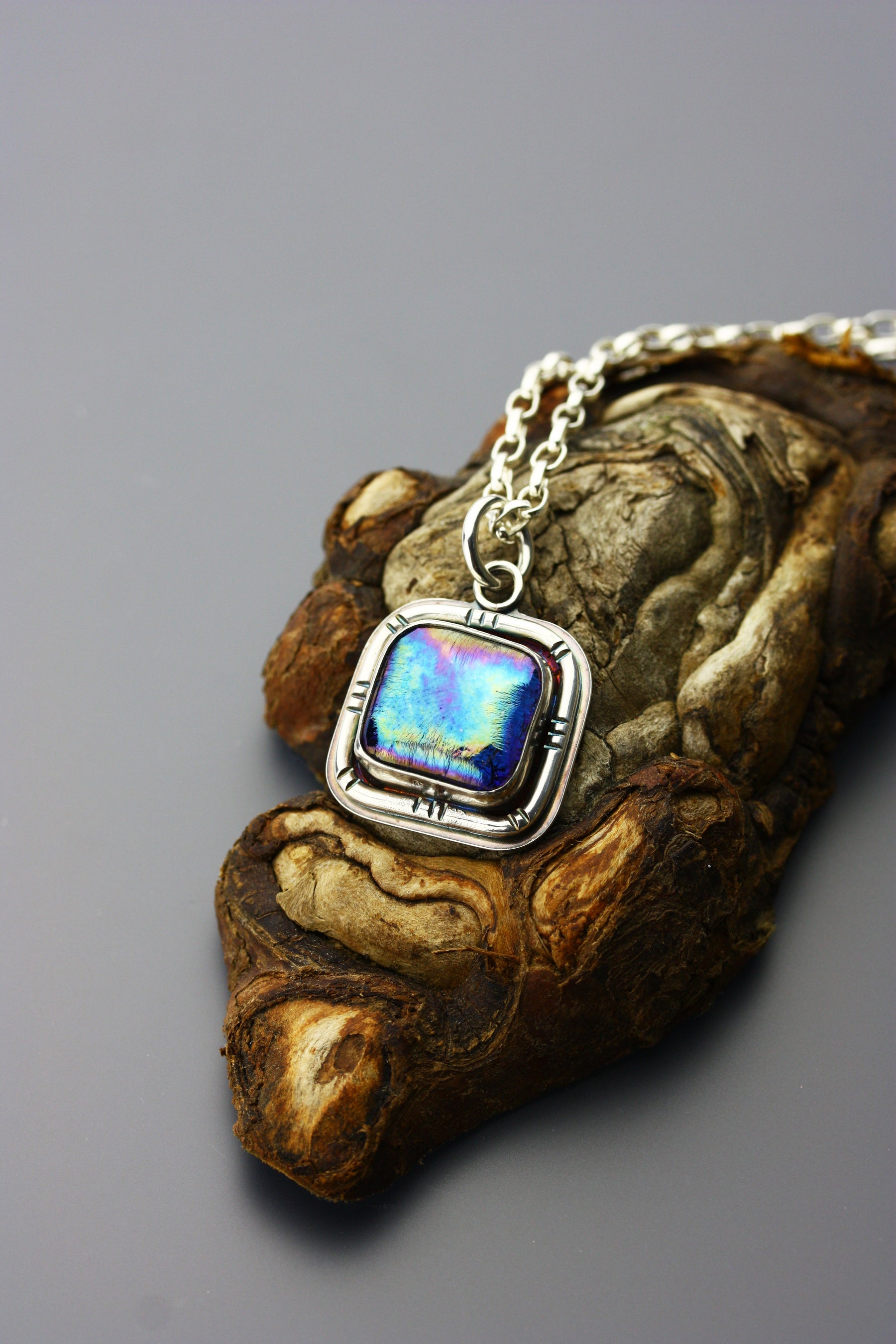 Galactic | Dichroic Glass Pendant