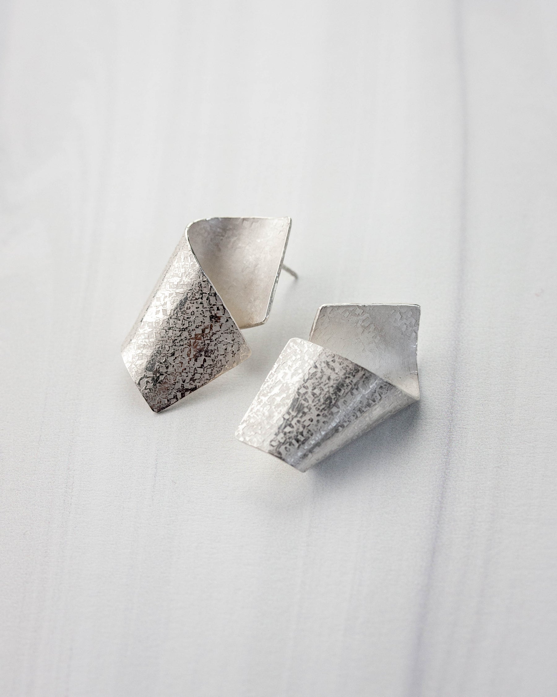 Wave Silver Earrings