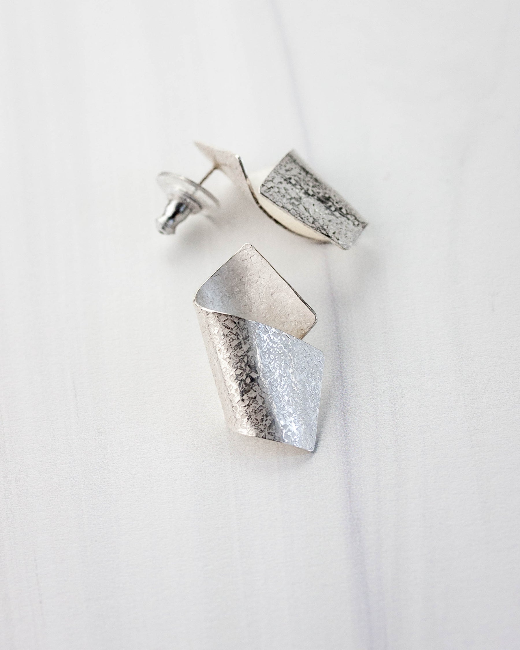 Wave Silver Earrings