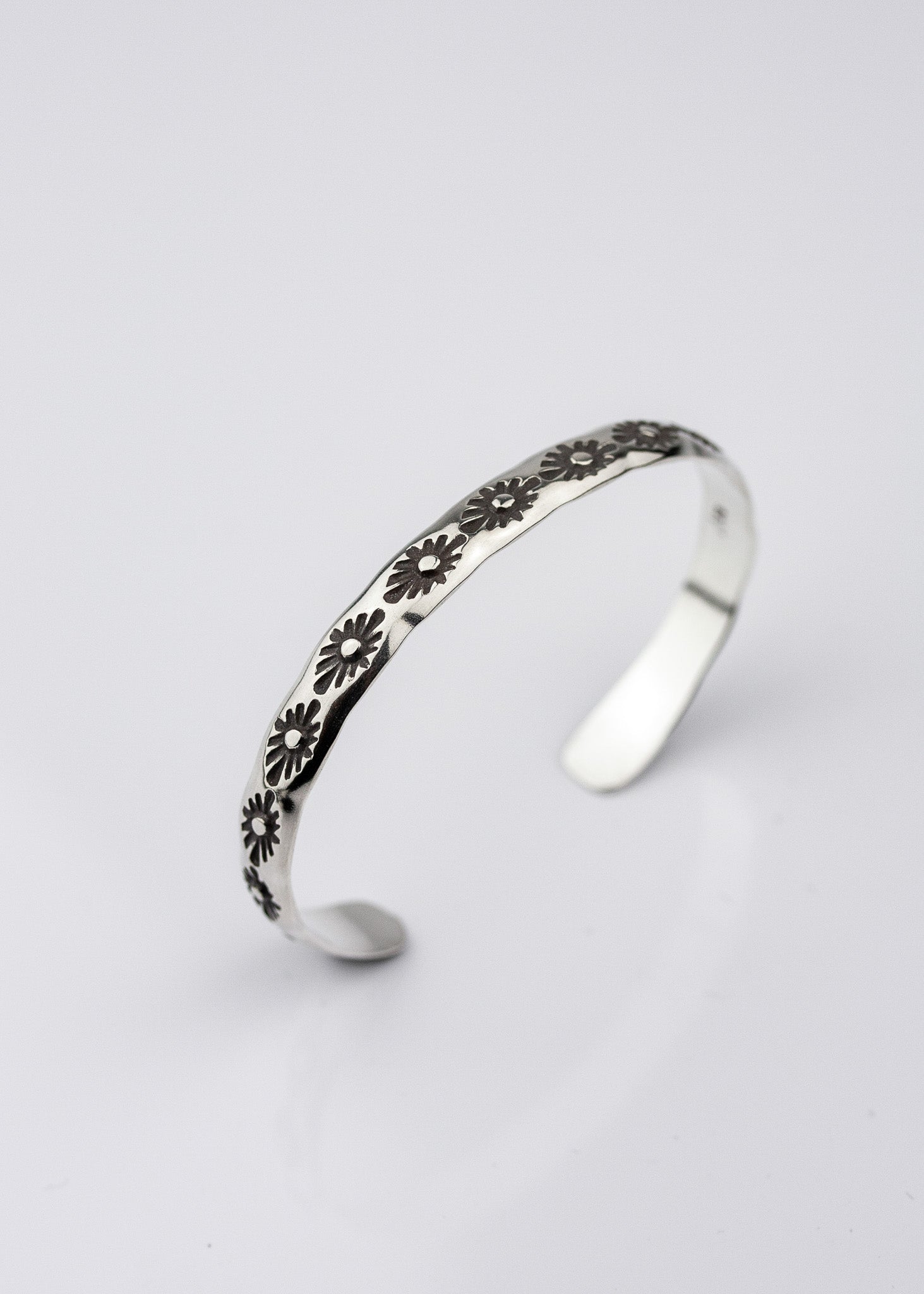 Celestial Silver Cuff Bracelet