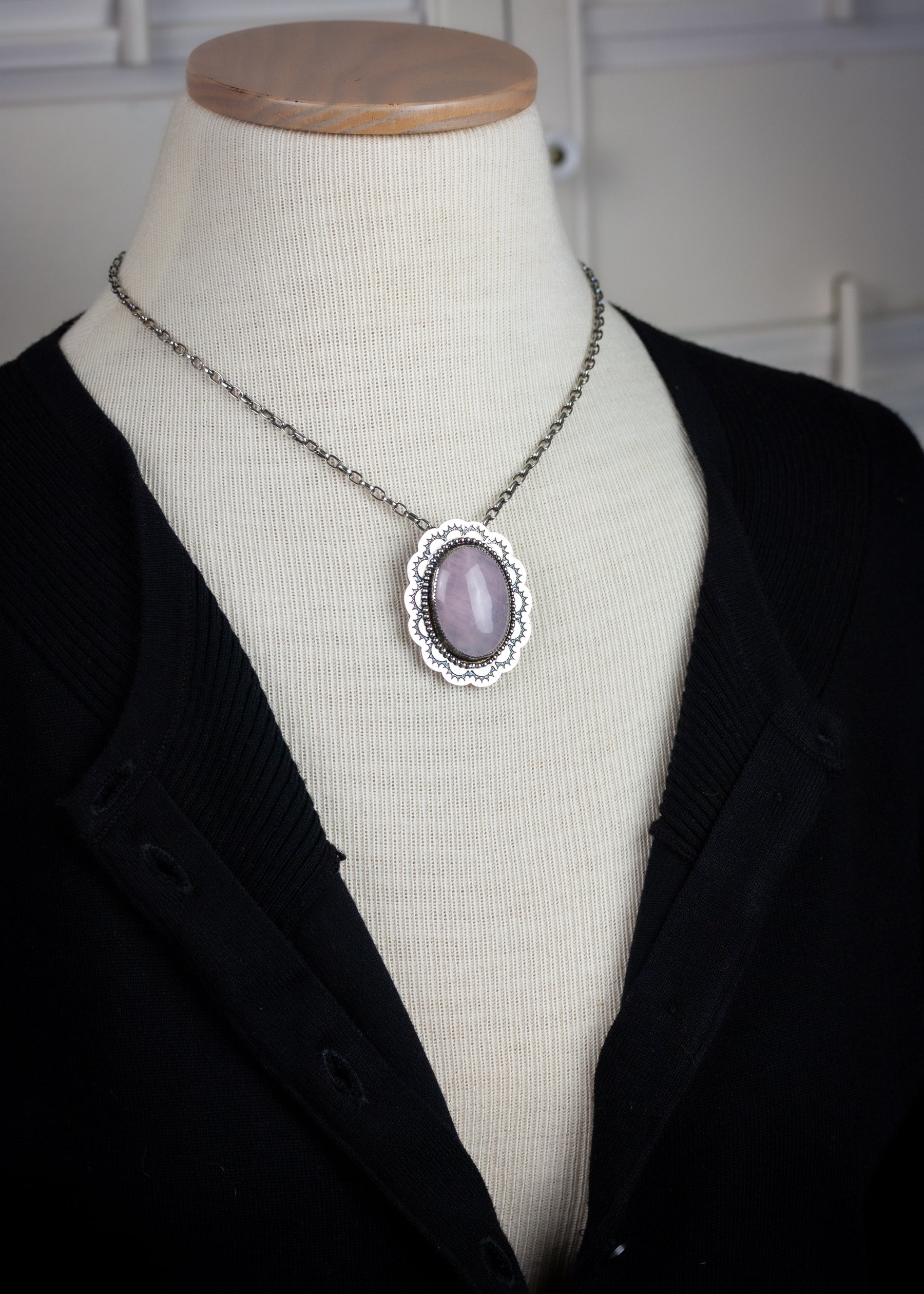 Orb Pendant | Rose Quartz Pendant