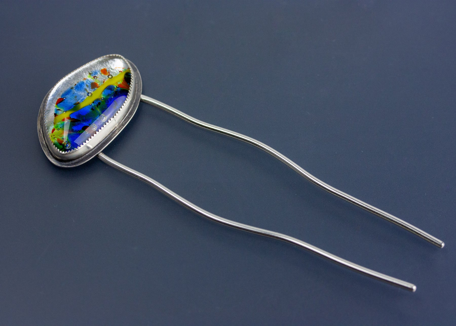 Zephyr Glass Hair Fork