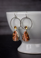 Rising Sun Ocean Jasper Earrings