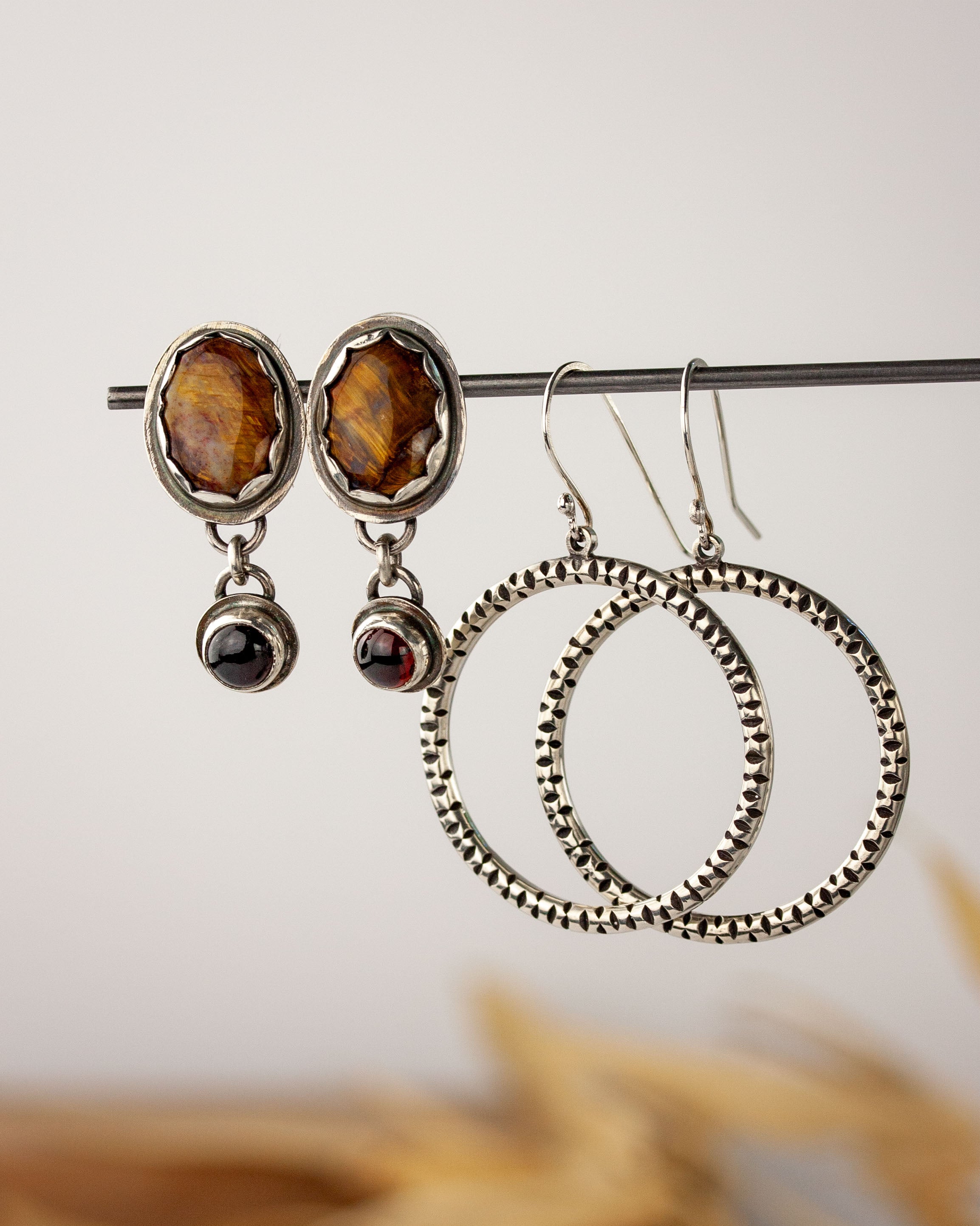 Two pairs of earrings