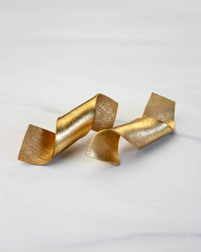 Cascade Brass Earrings