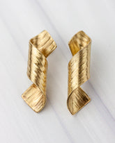 Cascade Bronze Earrings (casted)