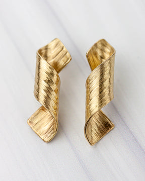 Cascade Bronze Earrings (casted)