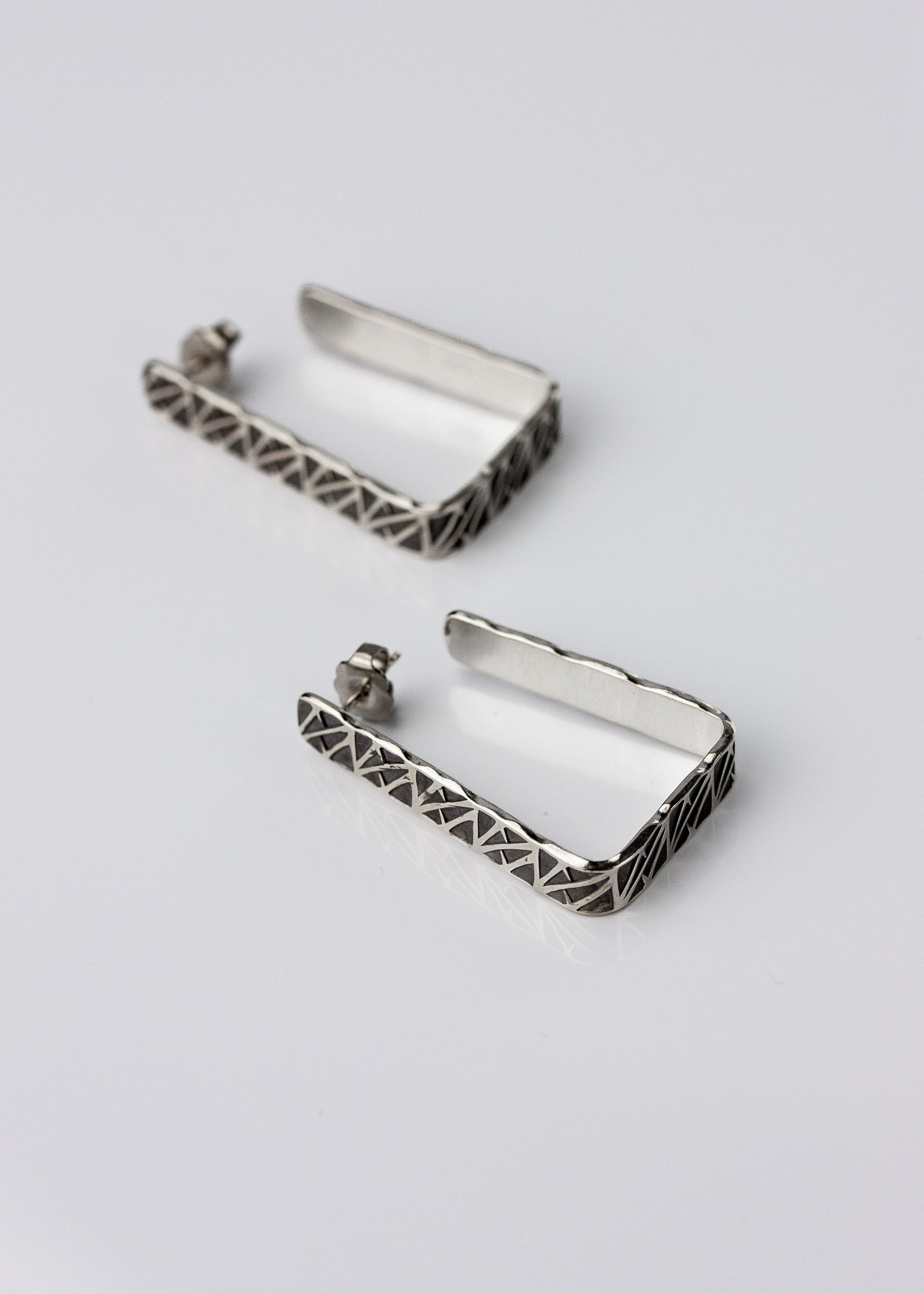 Geometry Squared Hoop Earrings