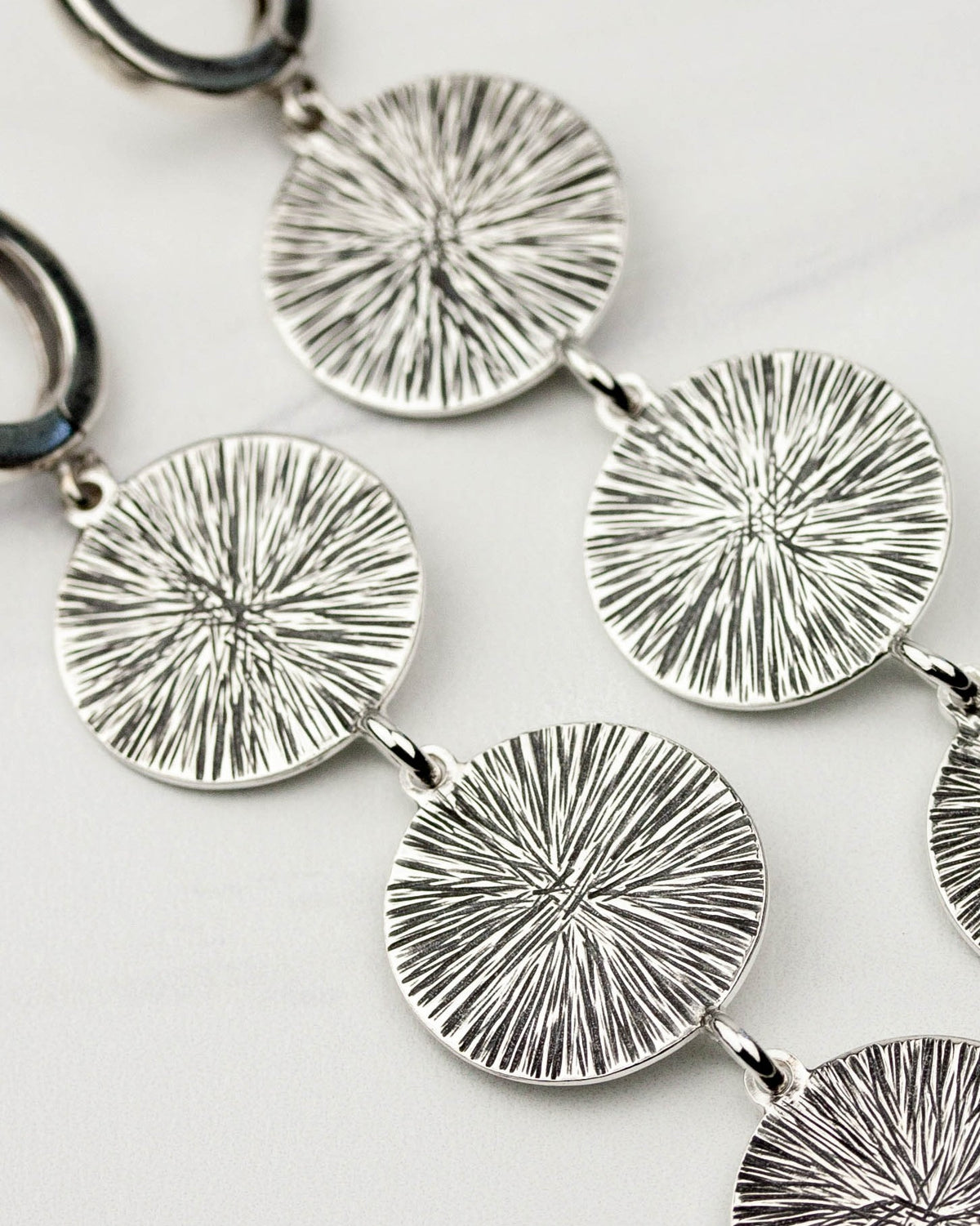 Triple Sunburst Earrings