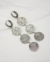 Triple Sunburst Earrings