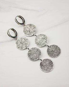 Triple Sunburst Earrings
