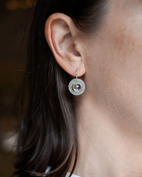 Sunburst Quartz Earrings
