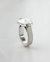 Quartz Upright Ring_ Brushed Band - US 8