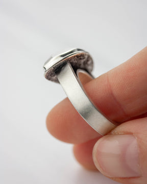 Quartz Upright Ring_ Brushed Band - US 8