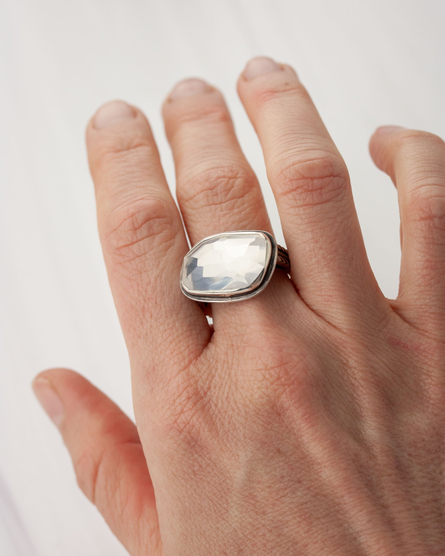 Quartz Upright Ring - US 8.5