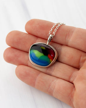 Chromatic | Rainbow glass pendant