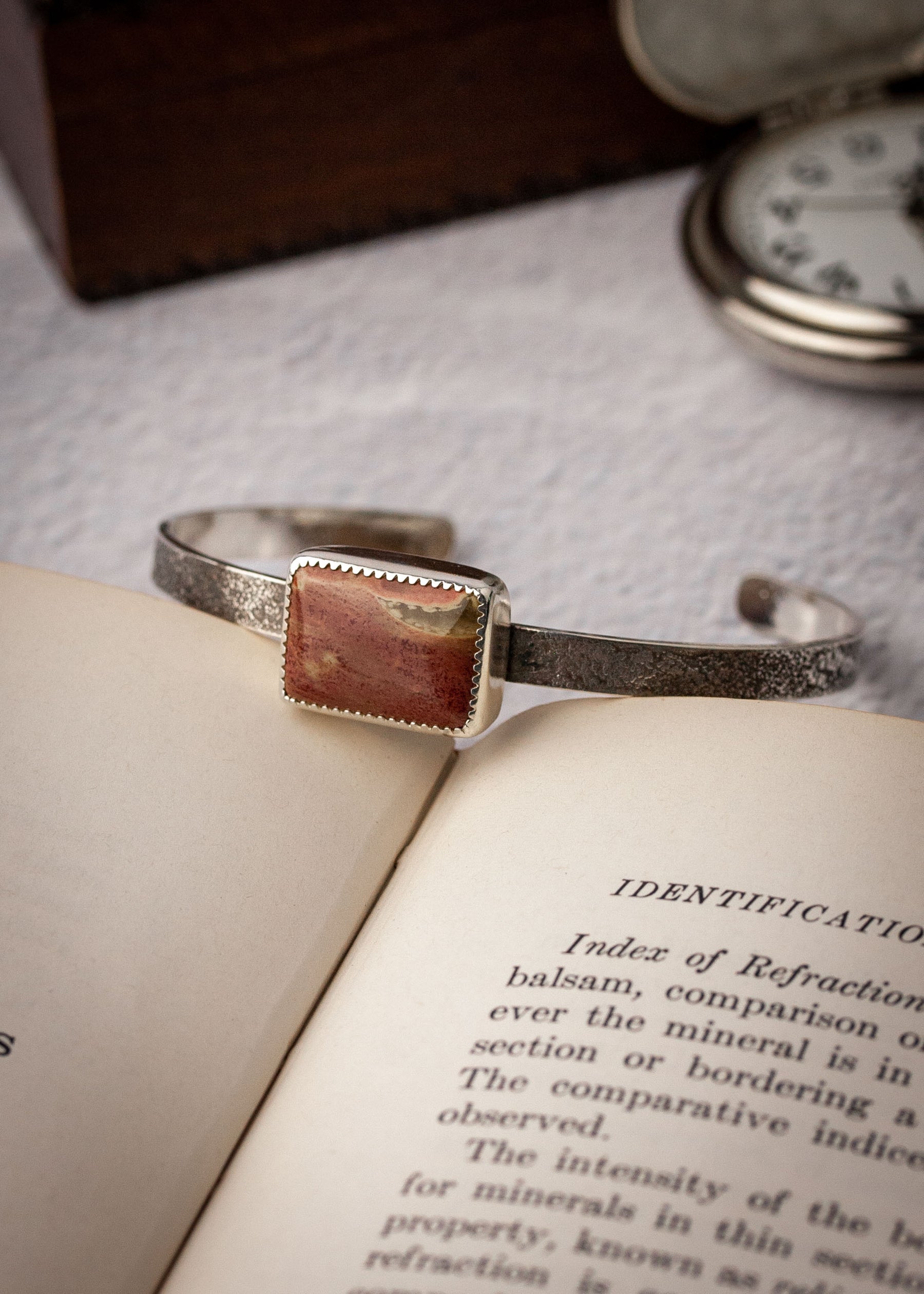 Martian Plain | Red Jasper Cuff Bracelet