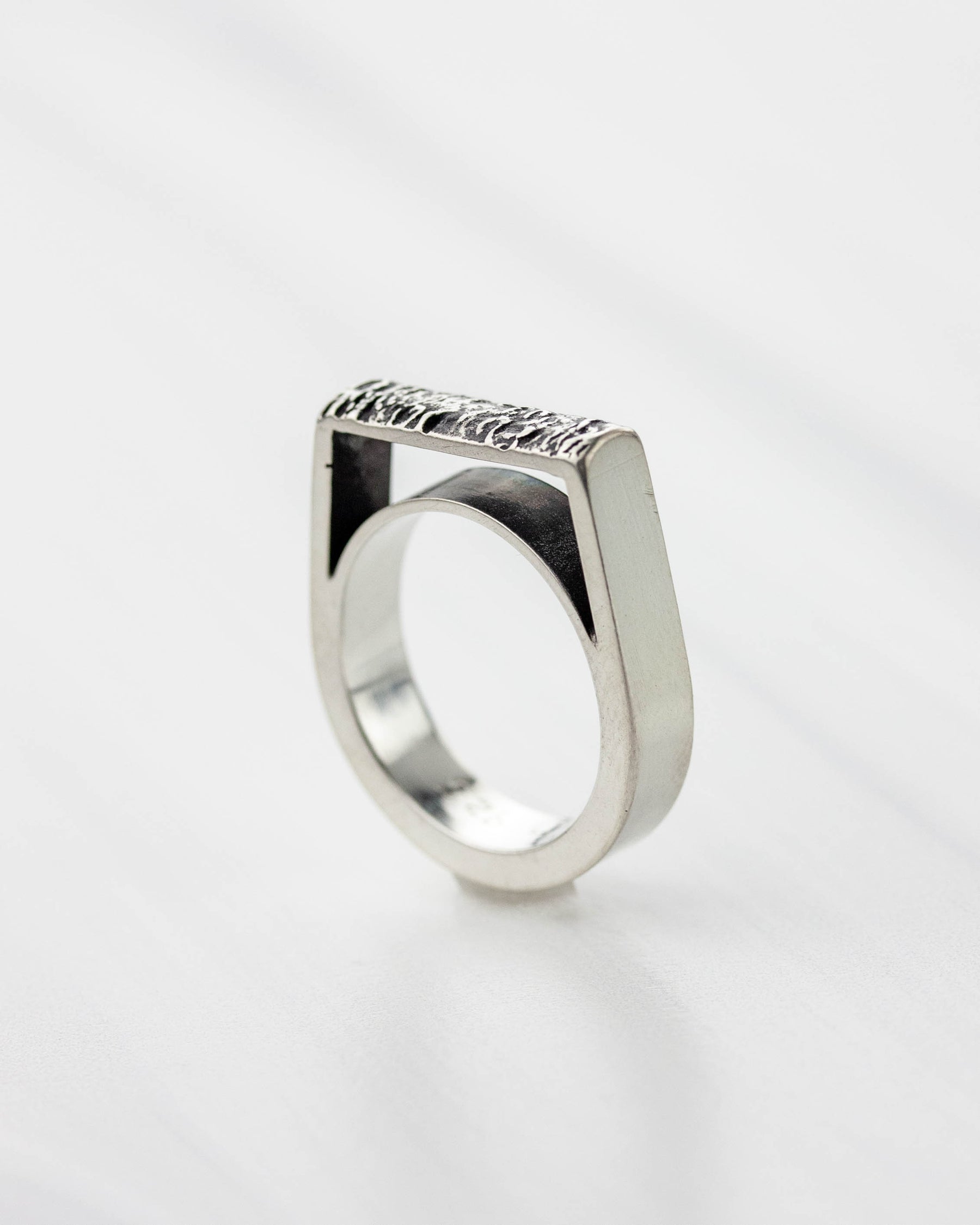 Wild Seas | Sterling silver Upright Rings