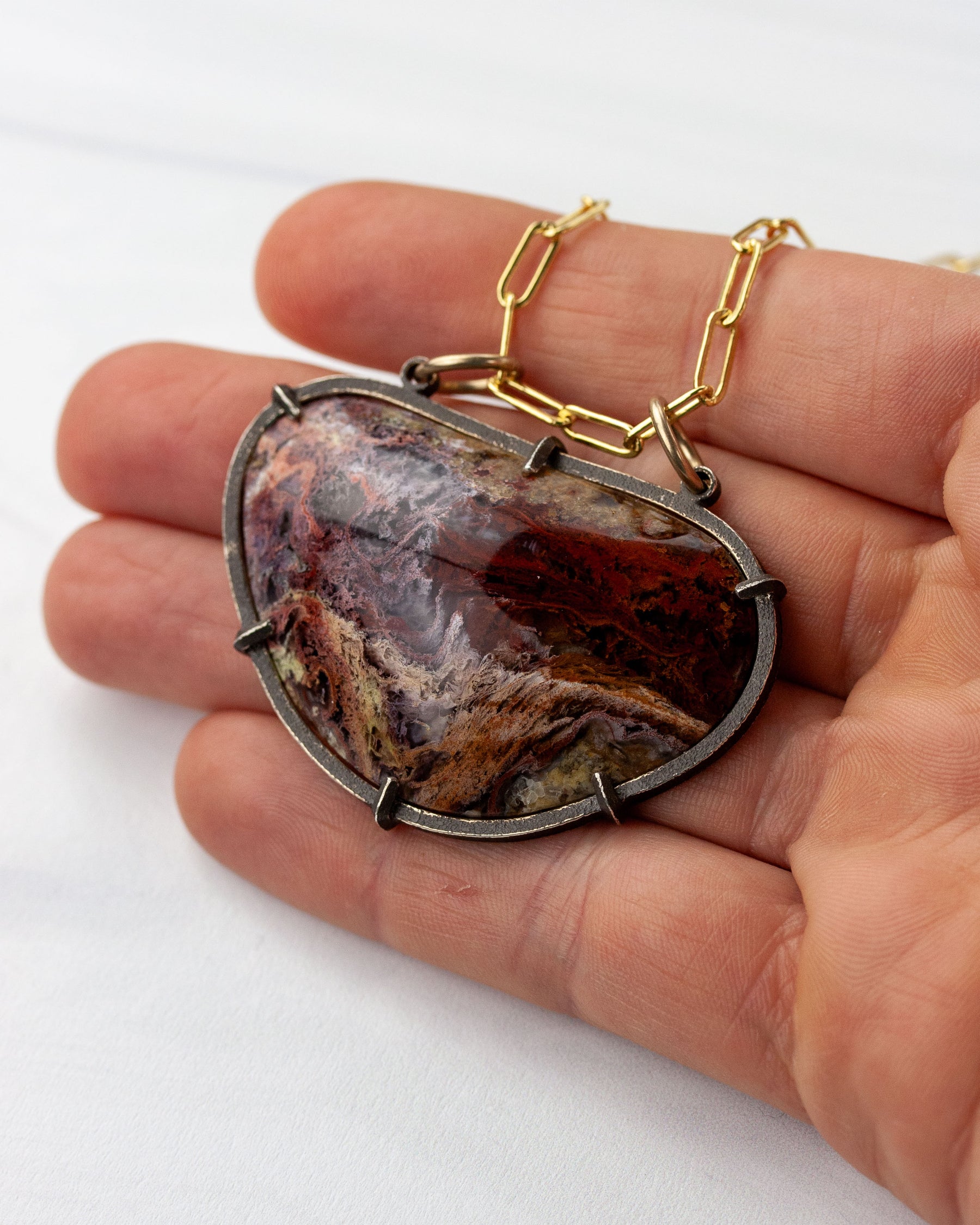 Jove | West Texas Agate Pendant