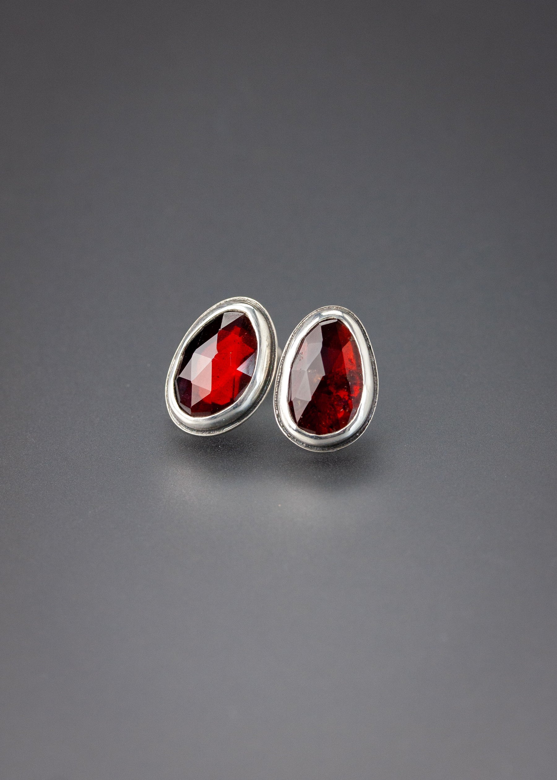 Garnet Stud Earrings