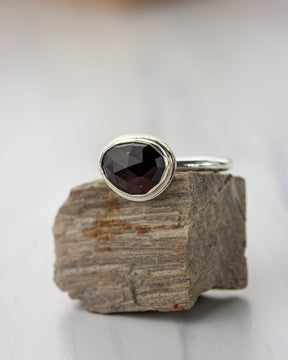 Garnet Pinnacle Ring, Size 8