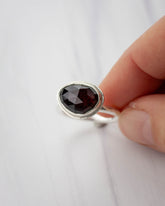 Garnet Pinnacle Ring, Size 8