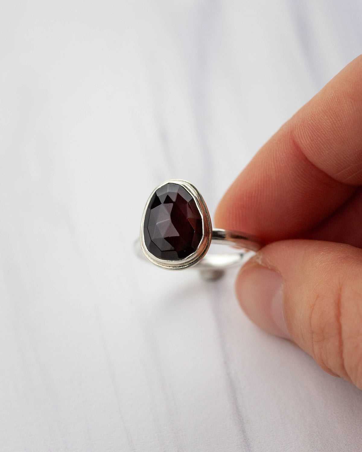 Garnet Pinnacle Ring, Size 7.25