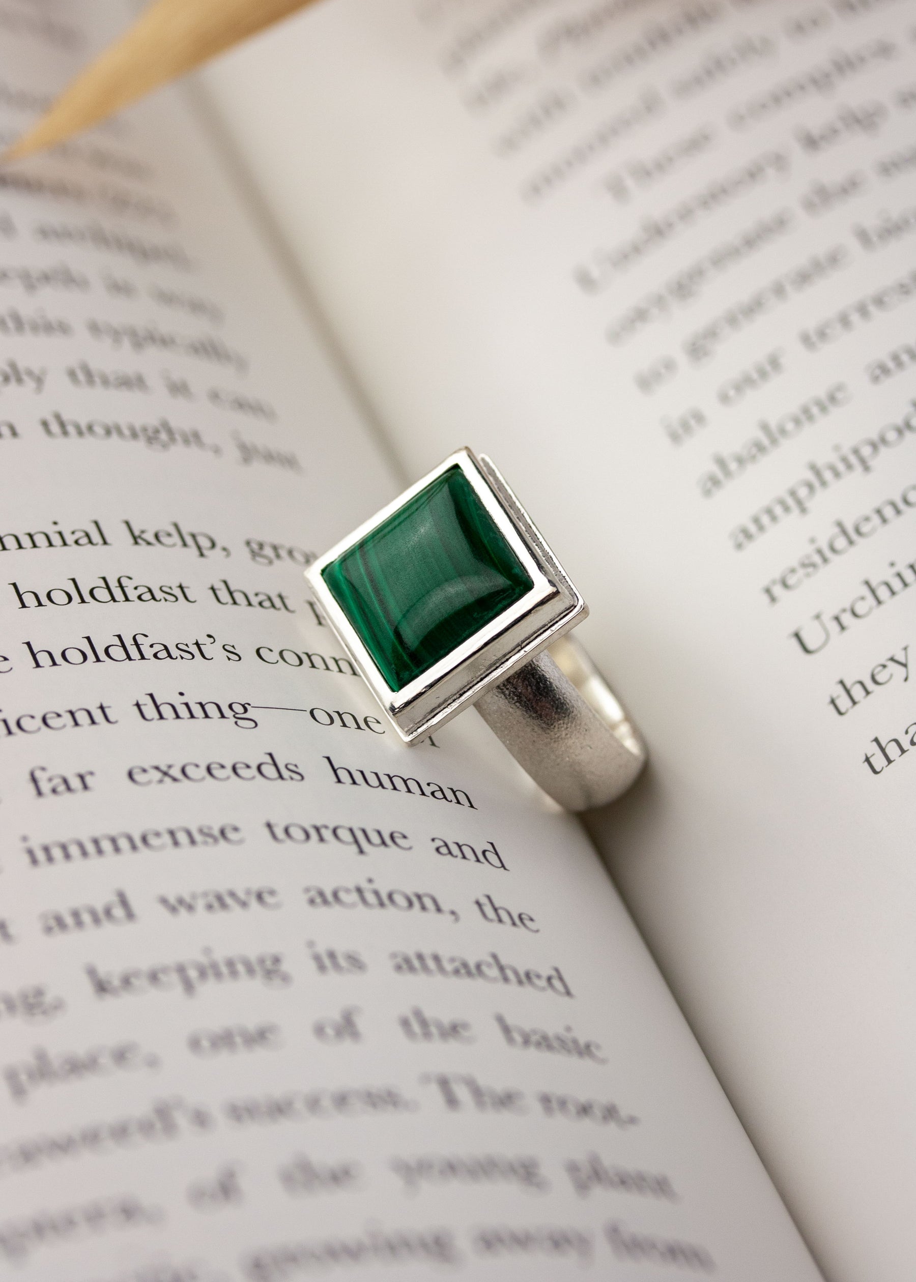 Attica Malachite Ring - US 9